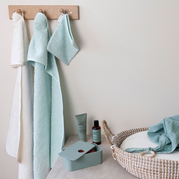 Sortie de bain enfant vert sauge Bemini