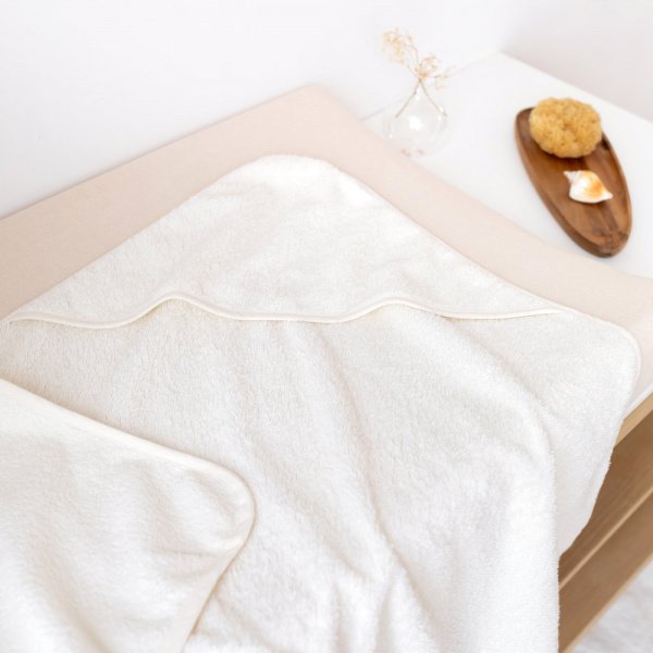 Sortie de bain enfant écru Bemini
