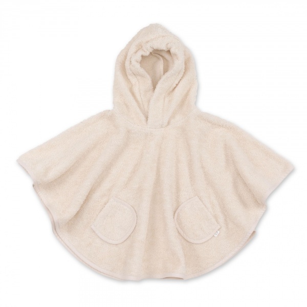 Poncho de bain éponge crème Bemini