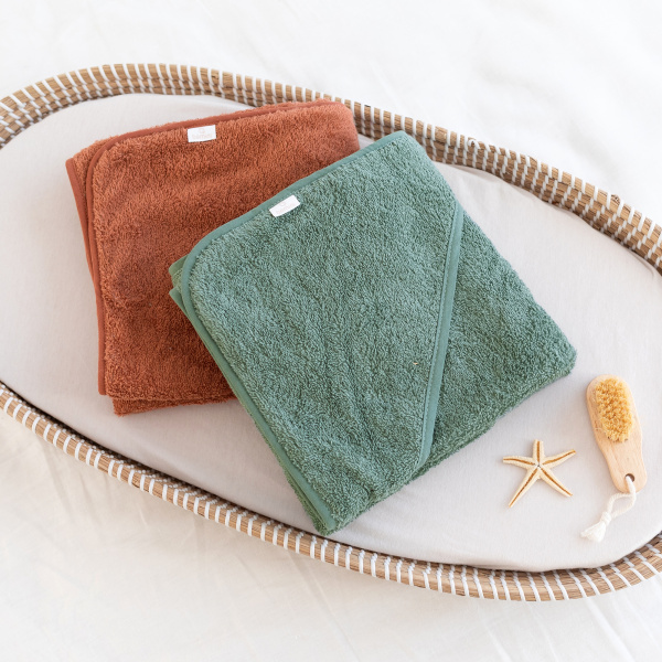 Sortie de bain enfant vert sauge Bemini