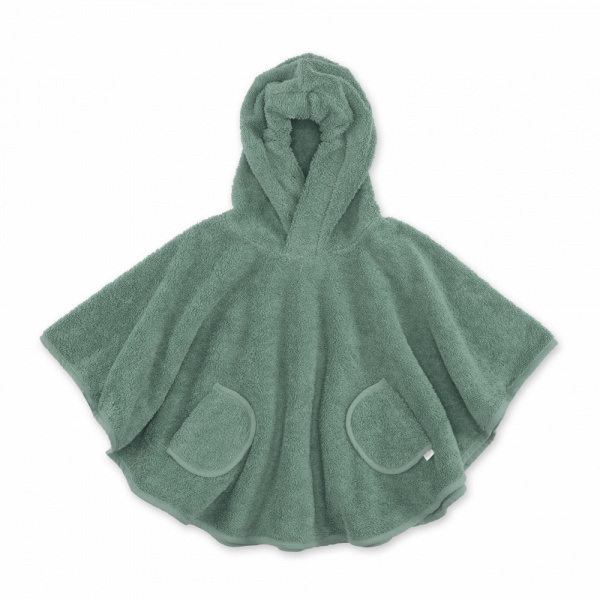 Poncho de bain terry vert Bemini