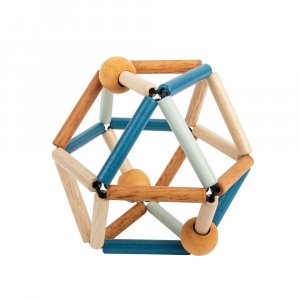 Hochet en bois deep blue grabber Bass & bass