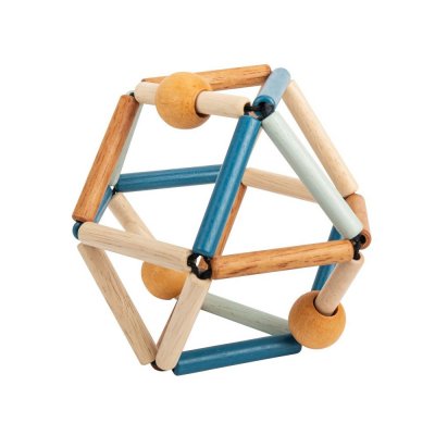 Hochet en bois deep blue grabber