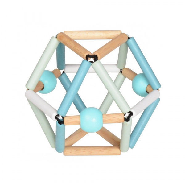 Hochet en bois blue snow grabber Bass & bass