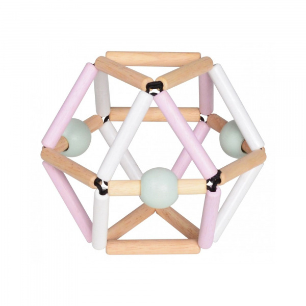 Hochet en bois nordik pink grabber Bass & bass