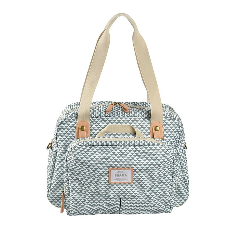 Sac à Langer BEABA Genève II - 23L Modulable - Pochette Isotherme - Attache Poussette - Gris