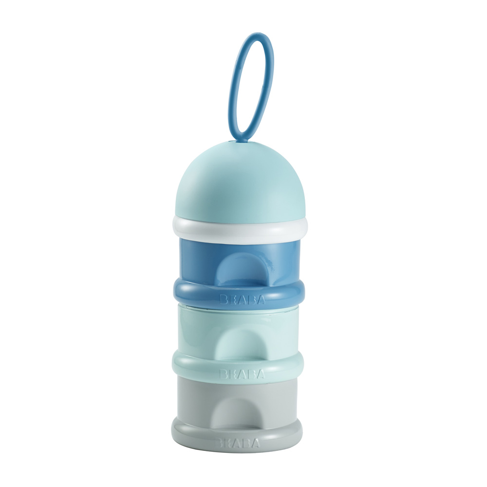 Boîte doseuse de lait empilable blue de Beaba sur allobébé