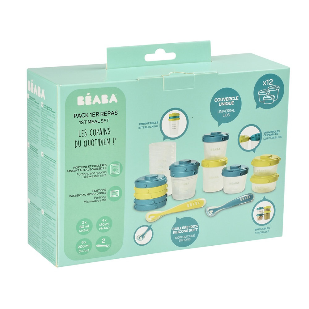 Pack 1er Repas Set Portions Clip Cuillere 1er Age Silicone Neon De Beaba Sur Allobebe Pack 1er Repas Set Portions Clip Cuillere 1er Age Silicone Neon De Beaba Sur Allobebe