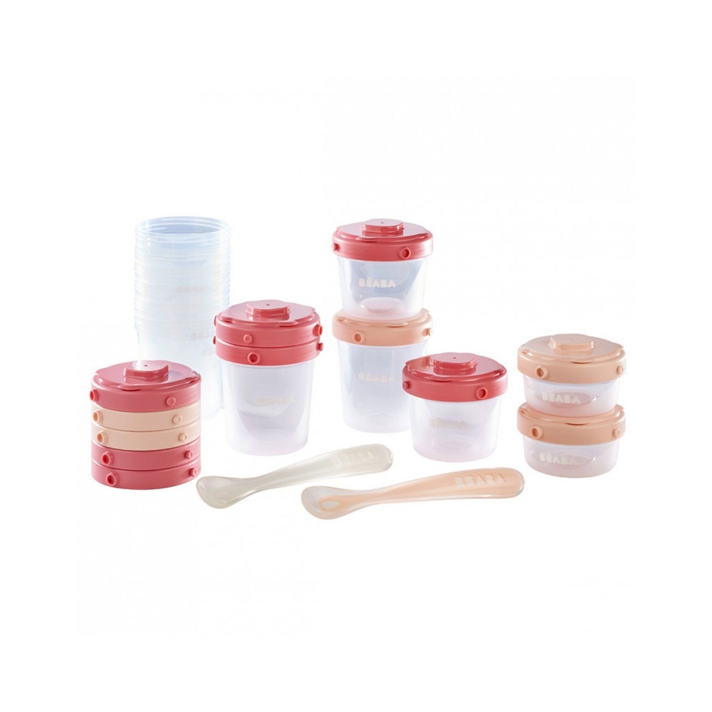 Pack 1er Repas Set Portions Clip Cuilleres 1er Age Pink De Beaba Sur Allobebe Pack 1er Repas Set Portions Clip Cuilleres 1er Age Pink De Beaba Sur Allobebe