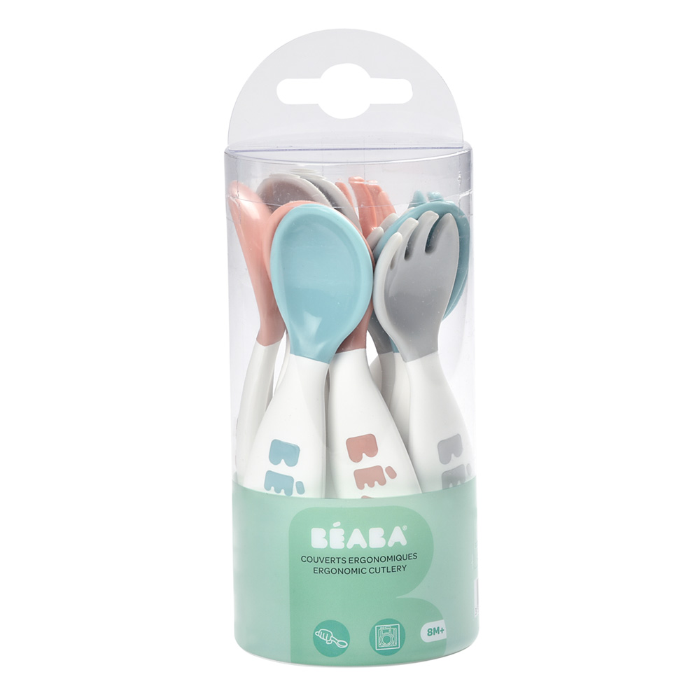 Lot De 6 Cuilleres Ergo 4 Fourchettes De Beaba Sur Allobebe