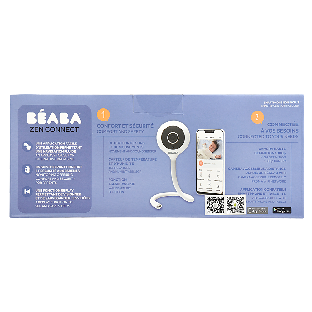 Babyphone vidéo zen connect white de Beaba sur allobébé