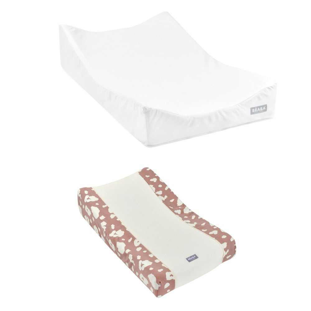Housse Pour Matelas à Langer Béaba Sofalange - 100% Coton Bio Nid D'abeille, éponge Moelleuse - Certifiée GOTS Et Oeko-Tex - Lavable Machine 30°C - 6