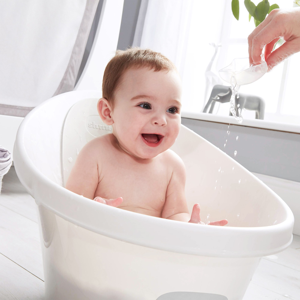 Baignoire Bebe Beaba By Shnuggle Blanc Gris De Beaba By Shnuggle Sur Allobebe