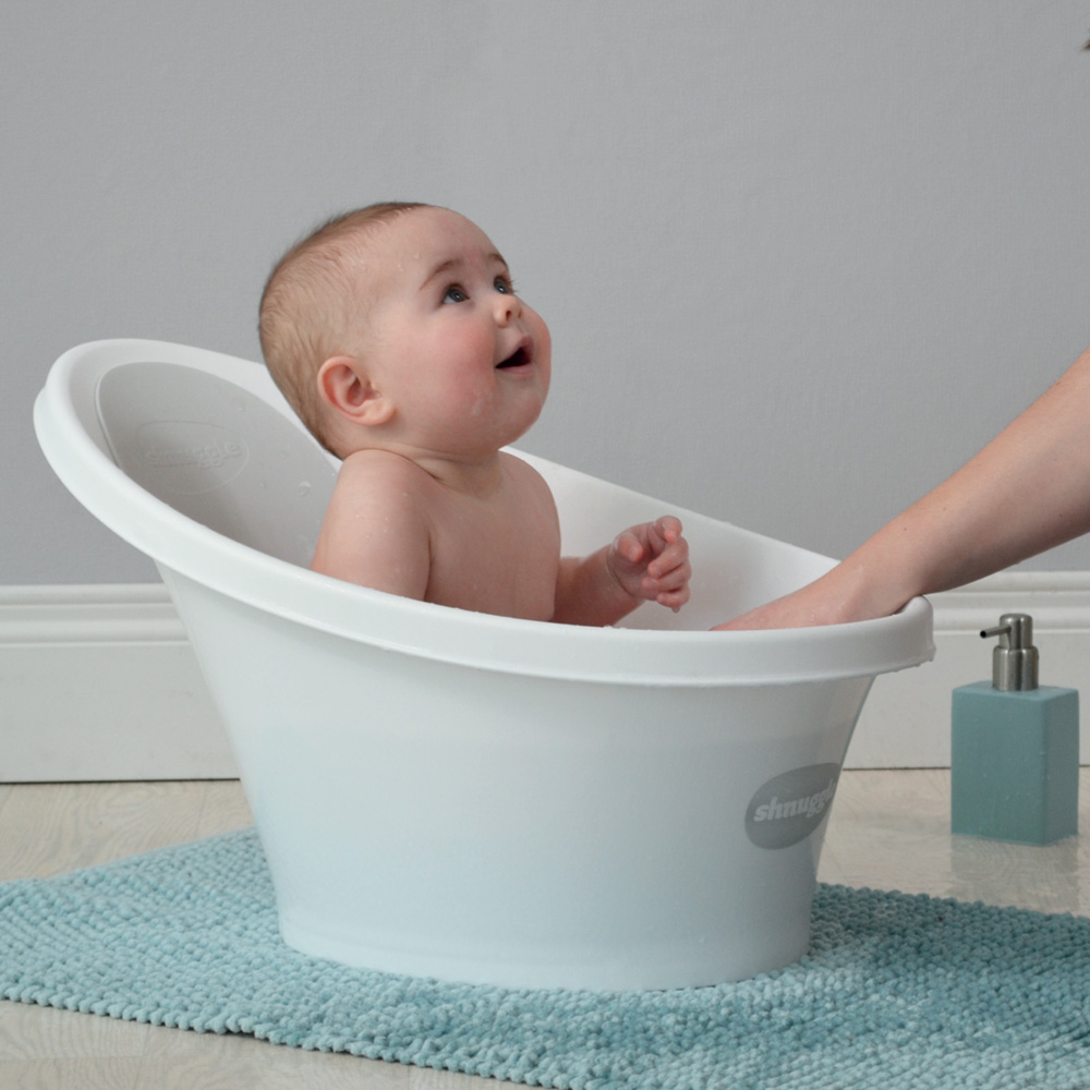 Baignoire bébé beaba by shnuggle blanc/gris de Beaba by shnuggle sur allobébé