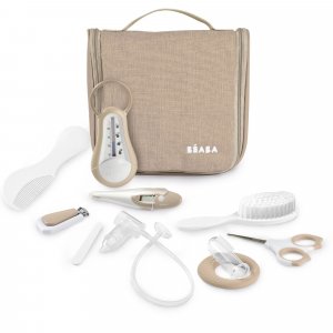 Les imparfaits - trousse de toilette nomade 10 accessoires terre d'argile Beaba