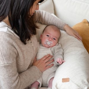 Coussin d’allaitement big flopsy lin naturel Beaba