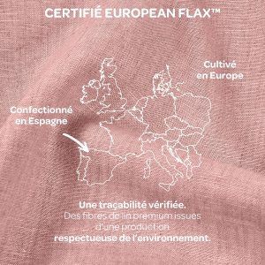 Coussin d’allaitement big flopsy lin vintage rose Beaba