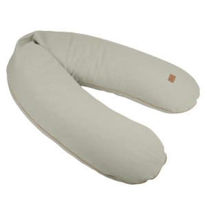 Coussin de grossesse et d’allaitement big flopsy french terry vert de gris Beaba