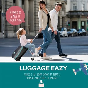 Valise avec l'assise de voyage + trousse de toilette nomade 9 accessoires vert sauge + tasse d'apprentissage 360° sage green - beaba Beaba