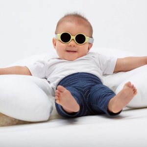 Lunettes de soleil bébé 0-9 mois jaune pastel Beaba