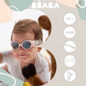 Lunettes de soleil bébé bandeau 0-9 mois anti uv ocre Beaba