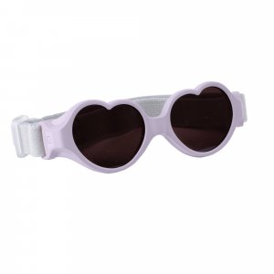 Lunettes de soleil bébé 0-9 mois anti uv baby heart lilas Beaba
