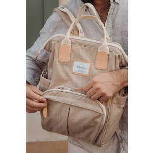 Sac à dos à langer wellington argile Beaba