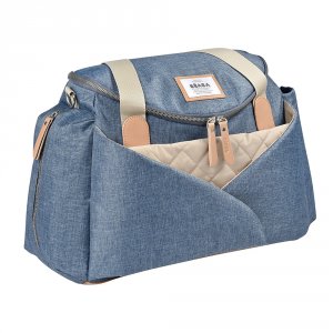 Sac à langer sydney 2 bleu chiné
