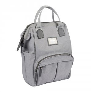 Sac à dos à langer wellington- gris chiné