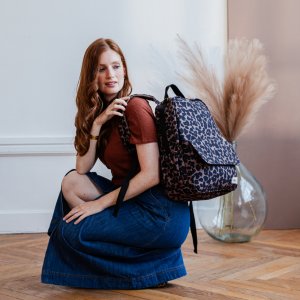 Sac à dos à langer tokyo léopard Beaba