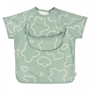 Robot babycook neo gris mineral + bavoir à manches évolutif et 2 en 1 - sage green + coffret repas verre eucalyptus Beaba