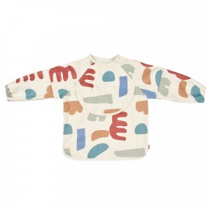 Robot babycook neo grey/white + bavoir à manches évolutif et 2 en 1 - playful + coffret repas verre jungle Beaba