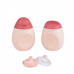 Lot babysqueez 2 en 1 et squeez portion pink