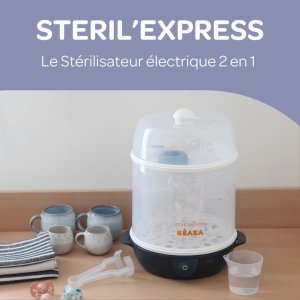 Stérilisateur éléctronique stéril'express évolutif 2 en 1 - night blue Beaba