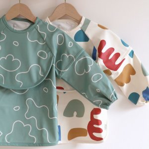 Bavoir à manches évolutif et 2 en 1 - sage green Beaba