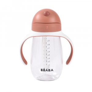 Tasse à paille bébé 300 ml terracotta Beaba