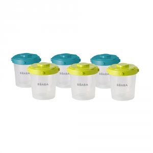 Lot de 6 portions clip 2 eme âge 200 ml blue / neon