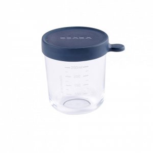 Pot de conservation portion en verre 250 ml dark blue