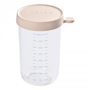 Pot de conservation portion verre 400ml pink