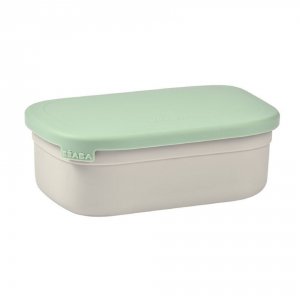Boîte à dejeuner inox gris sage green Beaba