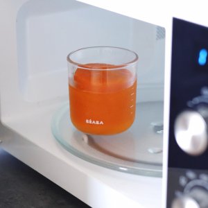 Coffret 4 portions verre 250ml sunrise coloris mix Beaba