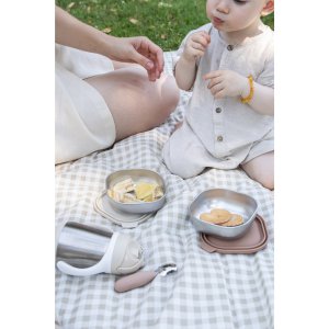 Lot de 3 boîtes repas bébé en inox 250 ml natural Beaba