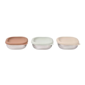 Lot de 3 boîtes repas bébé en inox 250 ml natural Beaba