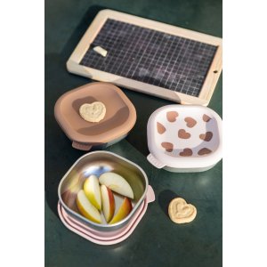 Lot de 3 boîtes repas bébé en inox 250 ml biglove Beaba