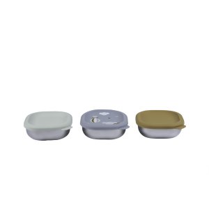 Lot de 3 boîtes repas bébé en inox 250 ml adventure Beaba