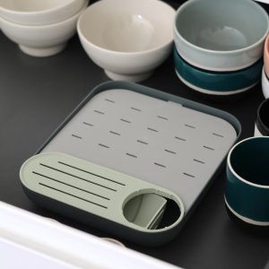 Égoutte biberons forêt vert de gris et gris minéral Beaba