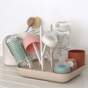 Égoutte biberons forêt terracotta et argile Beaba