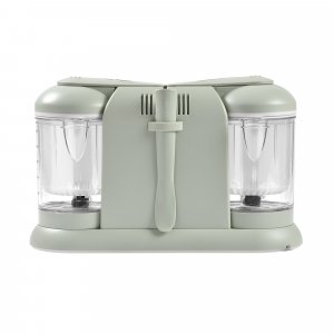 Pack robot cuiseur bébé babycook duo vert de gris + 4 portions verre 250 ml Beaba