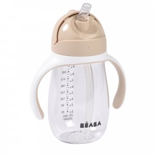 Tasse à paille bébé 300 ml argile Beaba