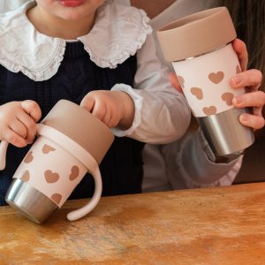 Tasse d’apprentissage 360° en inox click and drink 240 ml biglove Beaba